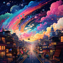 Load image into Gallery viewer, Diamond Painting - Full Round - Fantasy World¡¤Planet Night (30*30CM)
