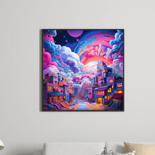 Load image into Gallery viewer, Diamond Painting - Full Round - Fantasy World¡¤Cloudy Night (30*30CM)
