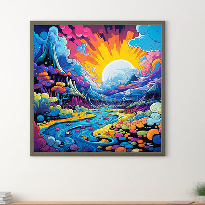 Diamond Painting - Full Round - Fantasy World¡¤Sun Vitality (30*30CM)