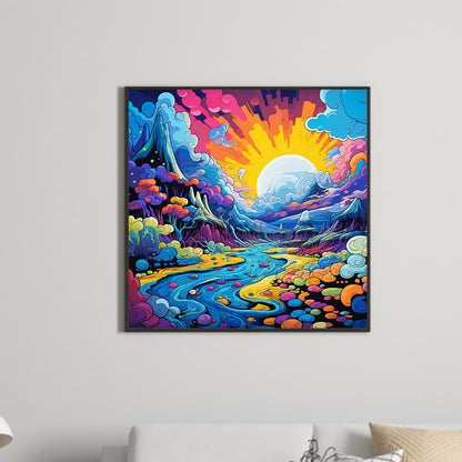 Diamond Painting - Full Round - Fantasy World¡¤Sun Vitality (30*30CM)