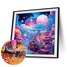 Load image into Gallery viewer, Diamond Painting - Full Round - Fantasy World¡¤Planet Night (30*30CM)
