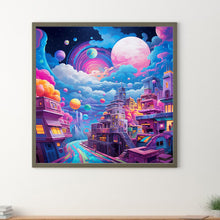 Load image into Gallery viewer, Diamond Painting - Full Round - Fantasy World¡¤Planet Night (30*30CM)
