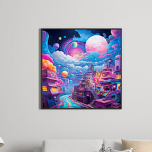 Load image into Gallery viewer, Diamond Painting - Full Round - Fantasy World¡¤Planet Night (30*30CM)
