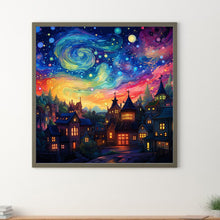 Load image into Gallery viewer, Diamond Painting - Full Round - Fantasy World¡¤Night of Colorful Clouds (30*30CM)

