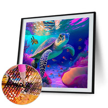 Load image into Gallery viewer, Diamond Painting - Full Round - two turtles (30*30CM)
