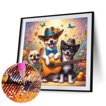 Load image into Gallery viewer, Diamond Painting - Full Round - Music and dogs (30*30CM)
