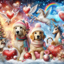 Load image into Gallery viewer, Diamond Painting - Full Round - Fantasy and dogs (30*30CM)
