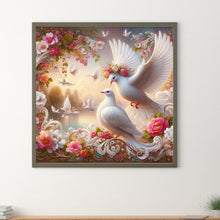 Load image into Gallery viewer, Diamond Painting - Full Round - garden dove (30*30CM)
