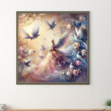 Load image into Gallery viewer, Diamond Painting - Full Round - Gorgeous white dove (30*30CM)
