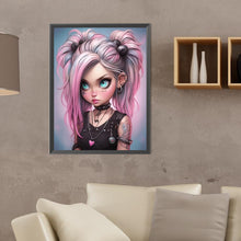 Load image into Gallery viewer, Diamond Painting - Full Round - sweet cool girl (30*40CM)
