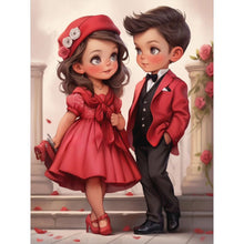 Load image into Gallery viewer, Diamond Painting - Full Round - sweet couple (30*40CM)

