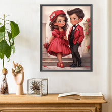 Load image into Gallery viewer, Diamond Painting - Full Round - sweet couple (30*40CM)
