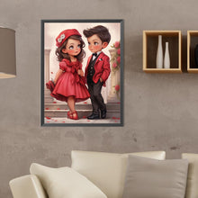 Load image into Gallery viewer, Diamond Painting - Full Round - sweet couple (30*40CM)

