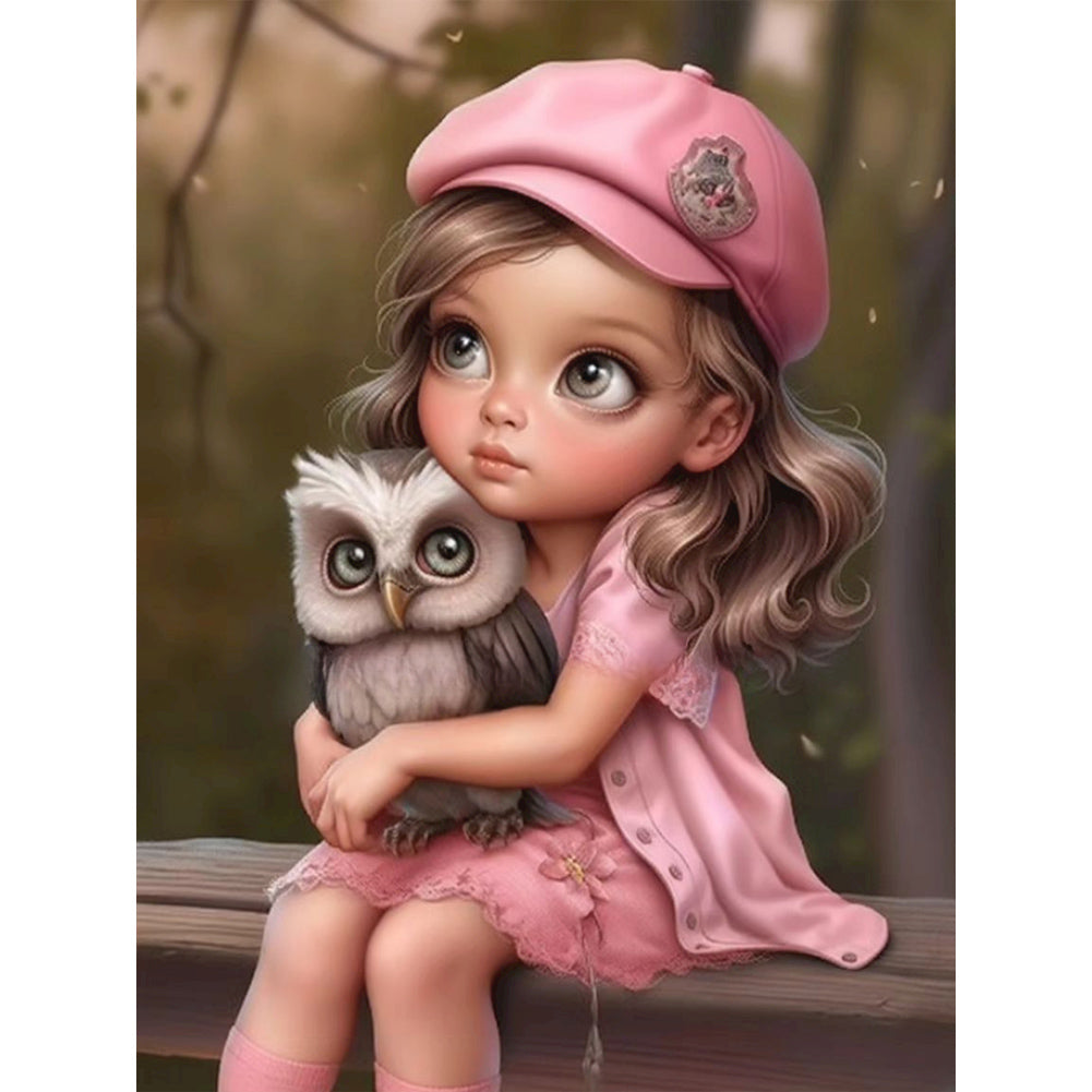 Diamond Painting - Full Round - sweet girl (30*40CM)