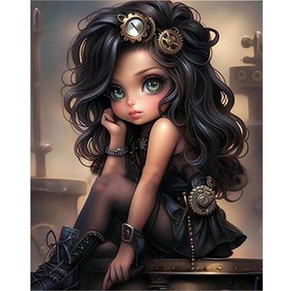 Diamond Painting - Full Round - sweet girl (40*50CM)