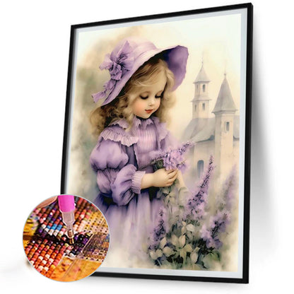 Diamond Painting - Full Round - sweet girl (40*50CM)