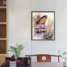 Load image into Gallery viewer, Diamond Painting - Full Round - sweet girl (40*50CM)
