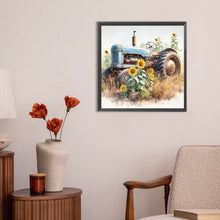 Load image into Gallery viewer, Diamond Painting - Full Round - sunflower tractor (30*30CM)
