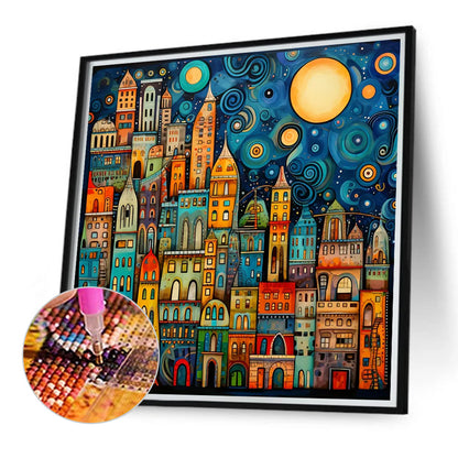Diamond Painting - Full Round - color house (40*40CM)