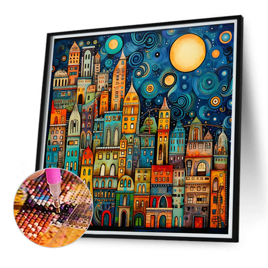 Diamond Painting - Full Round - color house (40*40CM)