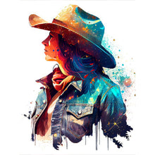 Load image into Gallery viewer, Diamond Painting - Full Round - cowgirl (30*40CM)
