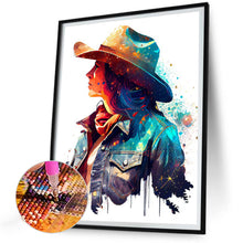 Load image into Gallery viewer, Diamond Painting - Full Round - cowgirl (30*40CM)
