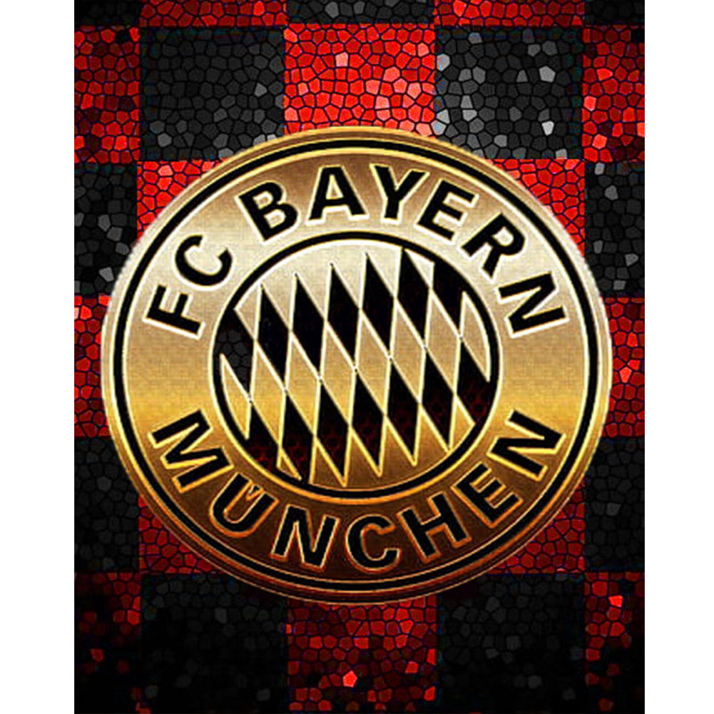 Diamond Painting - Full Round - bayern munich football club logo (40*50CM)