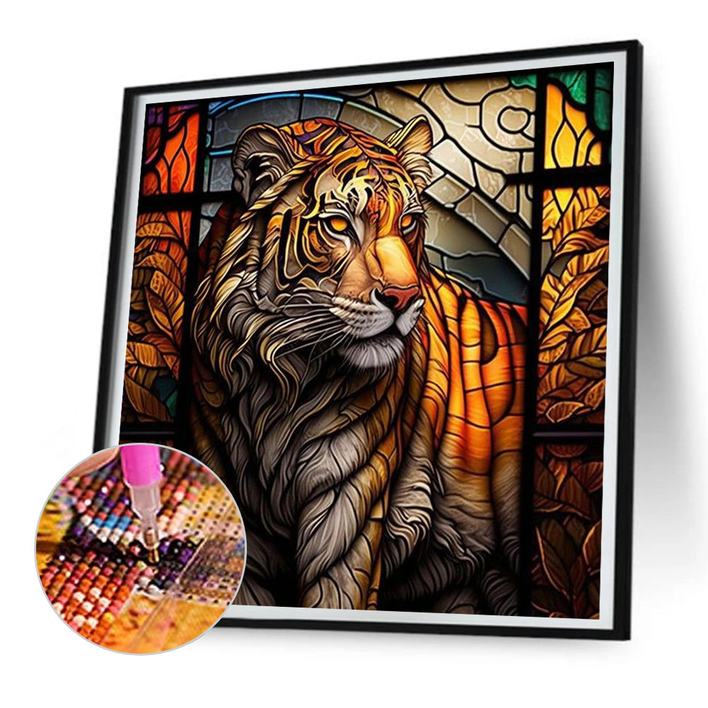 Diamond Painting - Full Round - tiger (30*30CM)