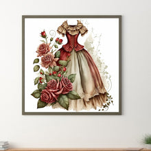 Load image into Gallery viewer, Diamond Painting - Full Round - rose skirt (30*30CM)
