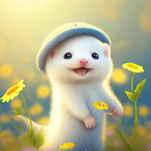 Load image into Gallery viewer, Diamond Painting - Full Round - white hamster (30*30CM)
