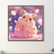 Load image into Gallery viewer, Diamond Painting - Full Round - pink hamster (30*30CM)
