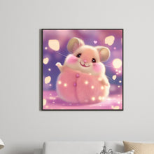 Load image into Gallery viewer, Diamond Painting - Full Round - pink hamster (30*30CM)
