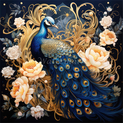 Diamond Painting - Full Square - Peacock (40*40CM)
