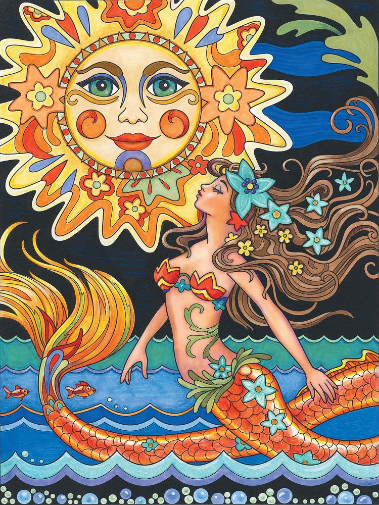 Diamond Painting - Full Round - sun mermaid (40*50CM)