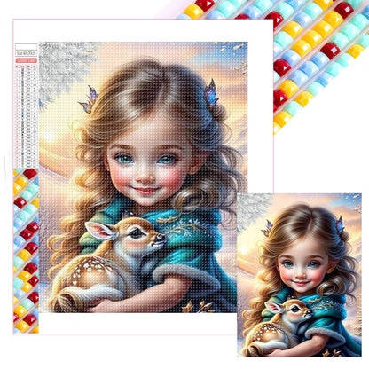 Diamond Painting - Full Square - little girl (30*40CM)