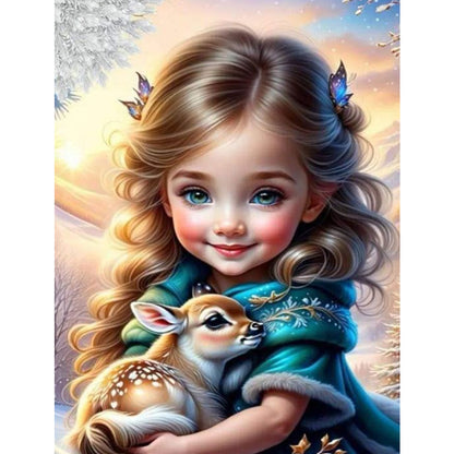 Diamond Painting - Full Square - little girl (30*40CM)