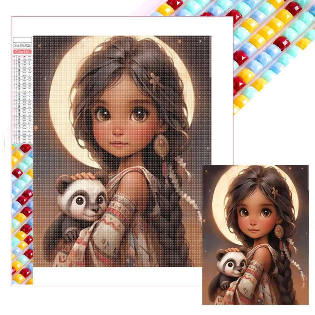 Diamond Painting - Full Square - little girl (30*40CM)