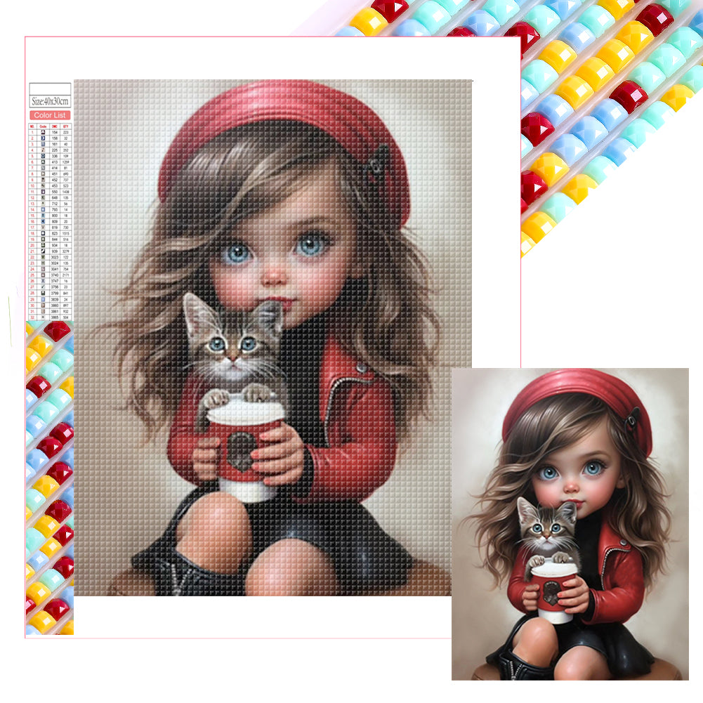 Diamond Painting - Full Square - little girl (30*40CM)