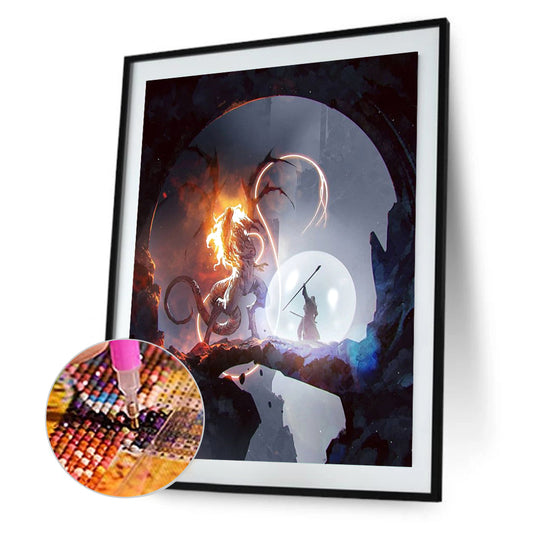 Diamond Painting - Full Round - Alien Beast War (30*40CM)