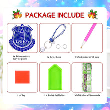 Load image into Gallery viewer, Football Club Double Sided Diamond Art Keyring Handmade for Home Party Decor
