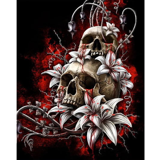 Diamond Painting - Full Round - skull (40*50CM)