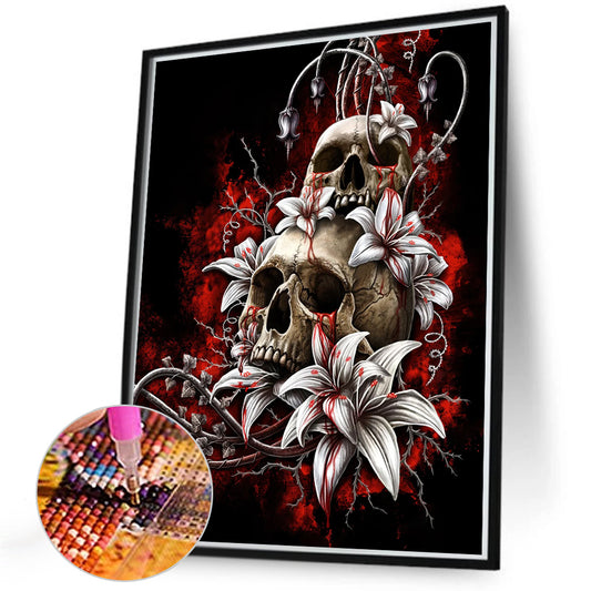 Diamond Painting - Full Round - skull (40*50CM)