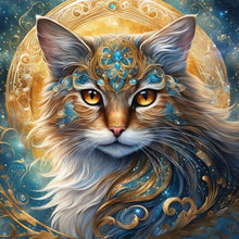 Load image into Gallery viewer, Diamond Painting - Full Round - Gems and Mysterious Cats (30*30CM)
