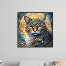 Load image into Gallery viewer, Diamond Painting - Full Round - Gems and Mysterious Cats (30*30CM)
