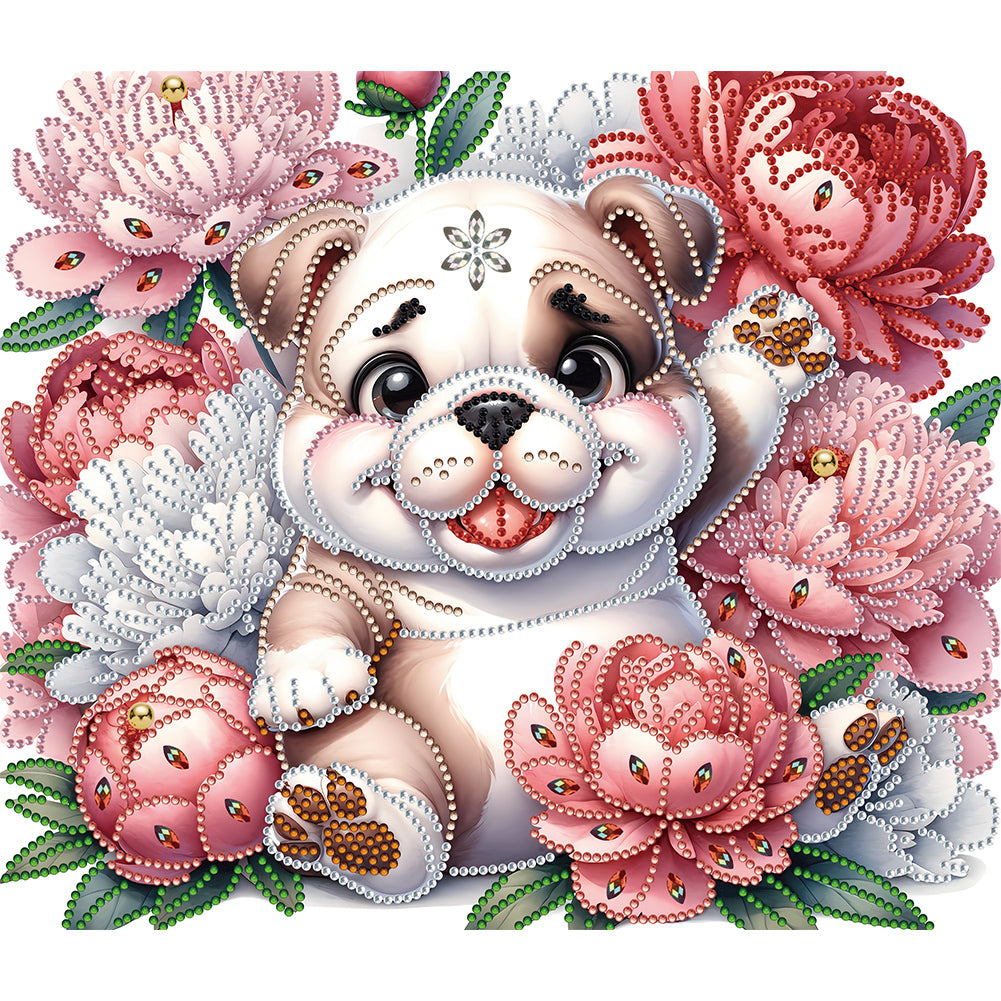 Diamond Painting - Partial Special Shaped - Bulldog (35*30CM)