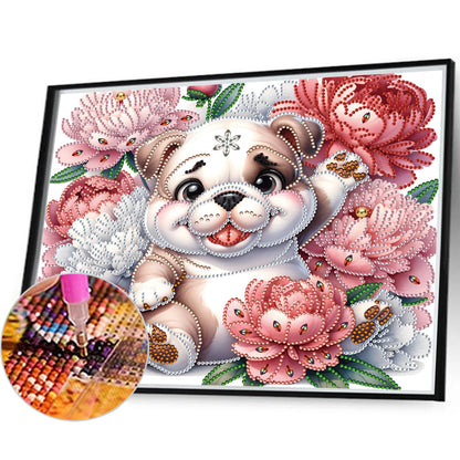 Diamond Painting - Partial Special Shaped - Bulldog (35*30CM)