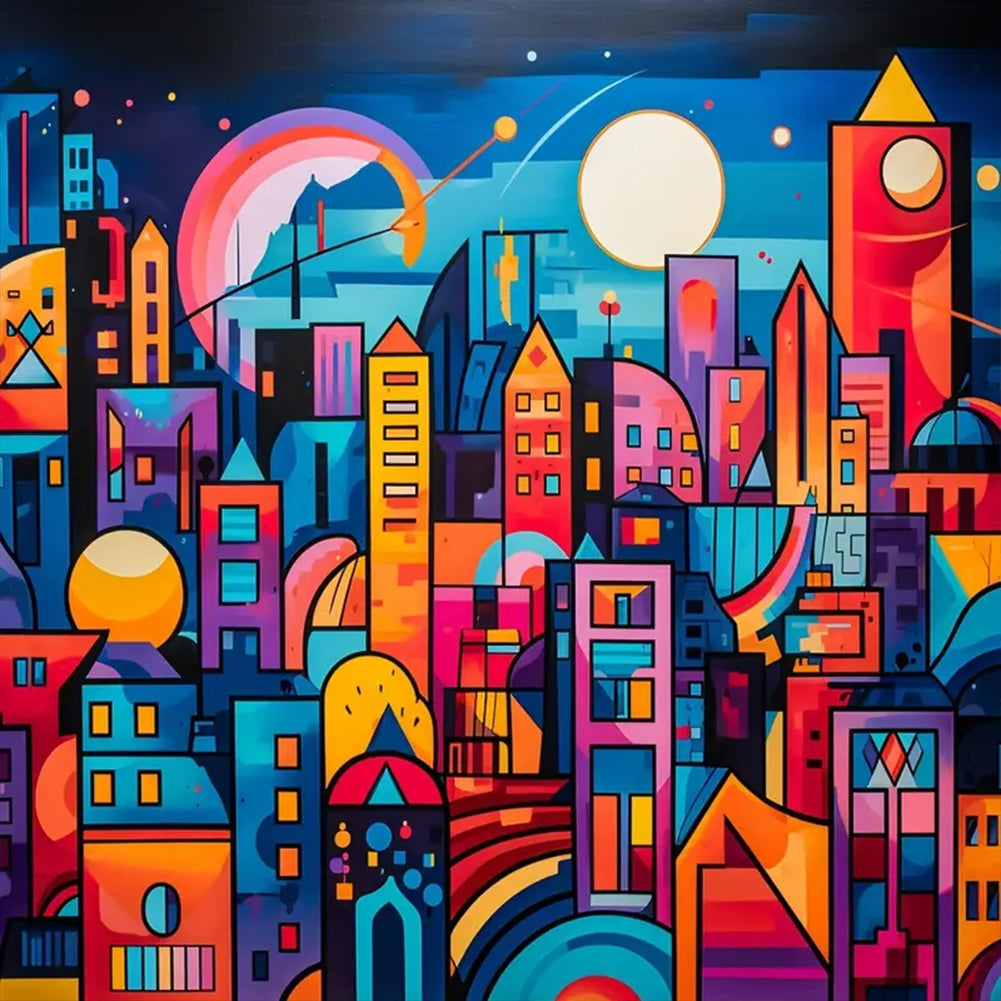 Diamond Painting - Full Round - color house (30*30CM)