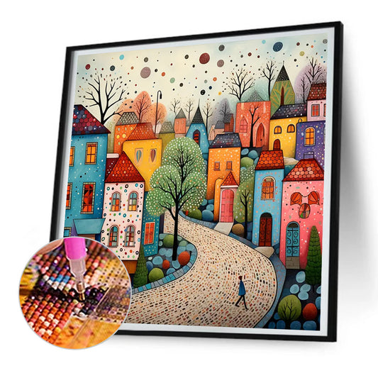 Diamond Painting - Full Round - color house (30*30CM)