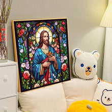 Load image into Gallery viewer, Diamond Painting - Full Round - glass art jesus (40*40CM)
