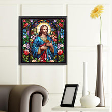 Load image into Gallery viewer, Diamond Painting - Full Round - glass art jesus (40*40CM)
